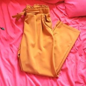 Tie waist dress pant